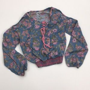 Epic Threads | Peasant Cold Shoulder Top